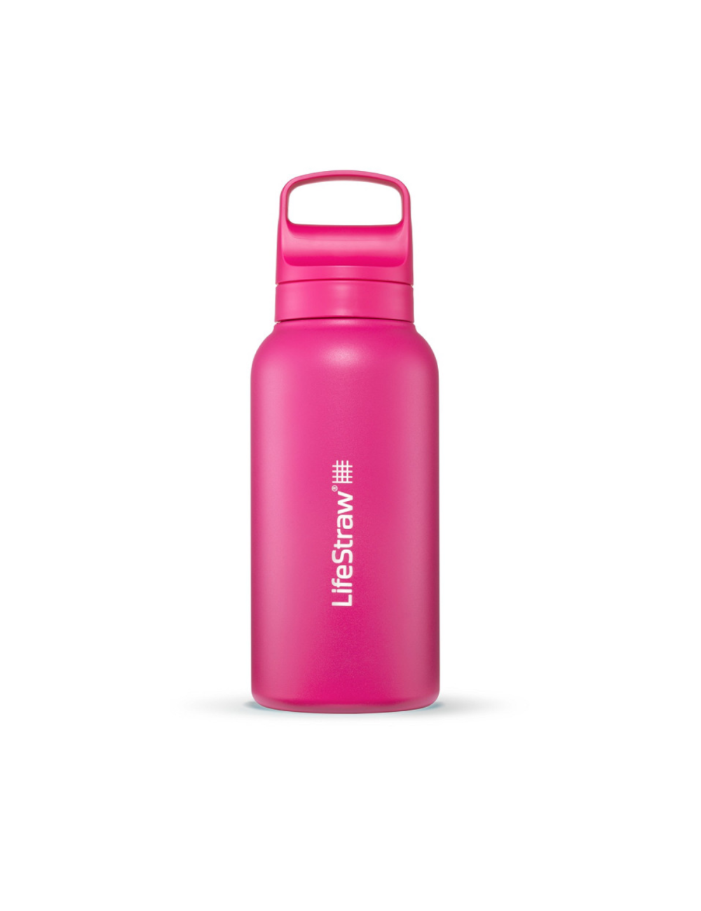 LifeStraw Wasserfilter Flasche Go 2.0 Edelstahl Orchid Pink isoliert 1 Liter - Rose