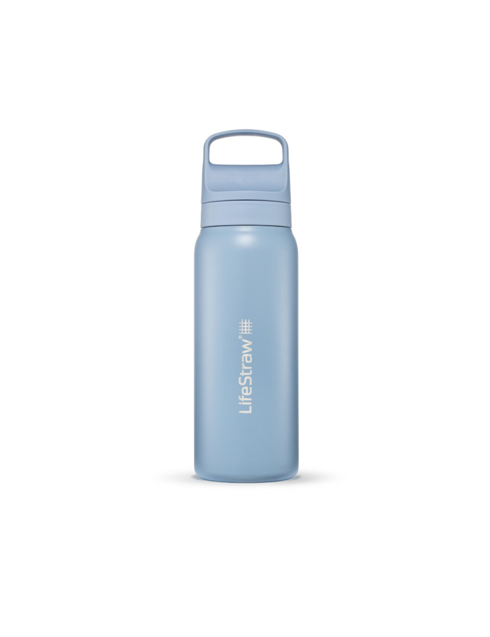 Bouteille filtrante LifeStraw Go 2.0 Bleu Islandais en acier inoxydable isolée 700 ml - Bleu