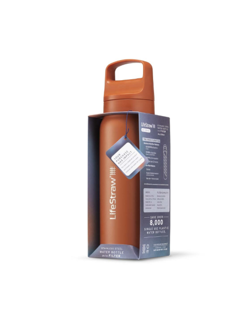 LifeStraw borraccia Go 2.0 Kyoto Orange in acciaio inox isolata 700 ml - Arancione
