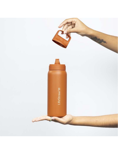 LifeStraw borraccia Go 2.0 Kyoto Orange in acciaio inox isolata 700 ml - Arancione