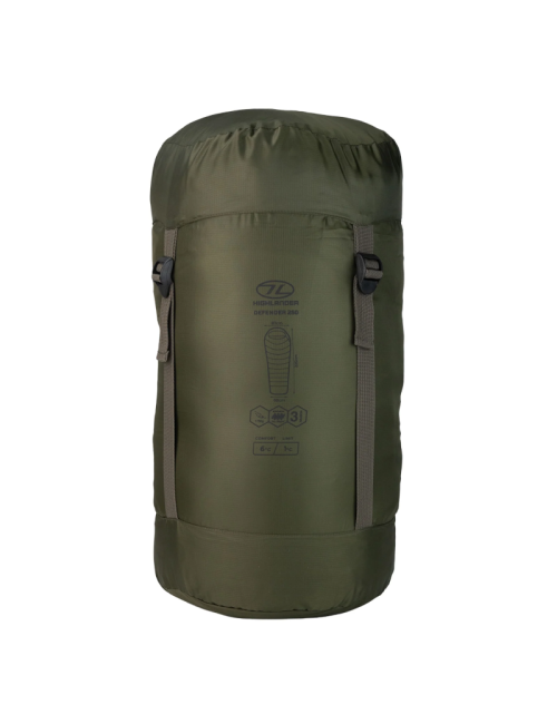 Highlander Forces mummyslaapzak Defender 250 6°C - Groen