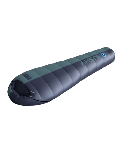 Husky mummyslaapzak ThermoPro Fleury -20°C - 210 x 85 cm - Blauw met Turquoise