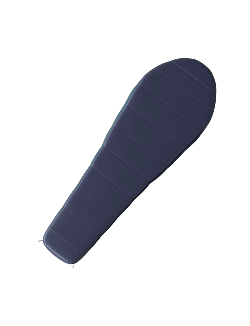 Husky mummyslaapzak ThermoPro Fleury -20°C - 210 x 85 cm - Blauw met Turquoise