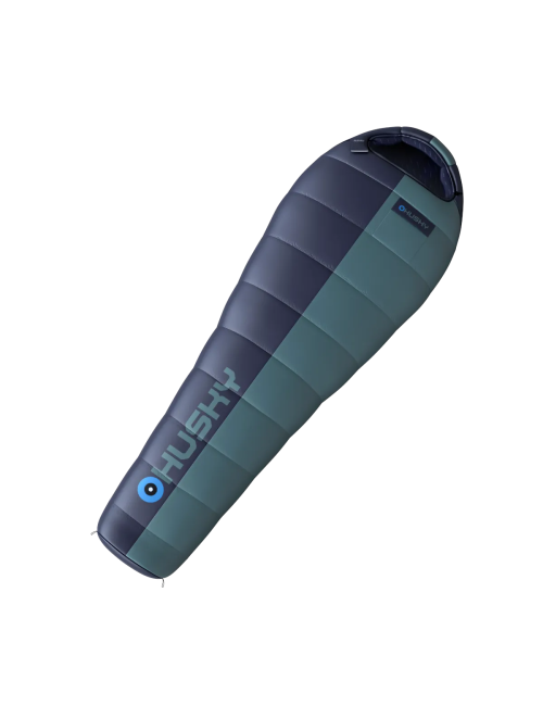 Husky mummyslaapzak ThermoPro Fleury -20°C - 210 x 85 cm - Blauw met Turquoise