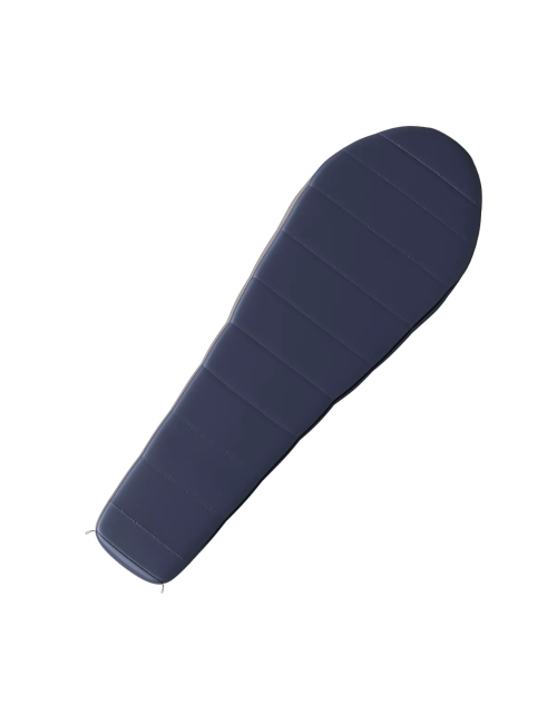 Husky sac de couchage momie ThermoPro Fraser -10°C - 210 x 85 cm - Bleu avec Gris