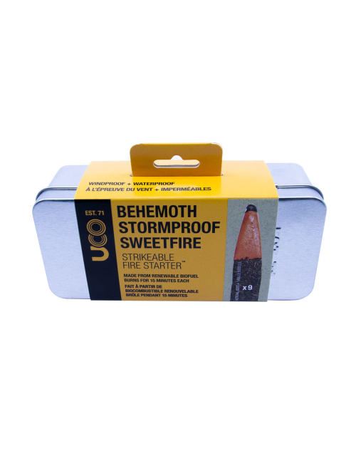 UCO Behemoth Stormproof Sweetfire Firestarter - allumettes à l'épreuve des tempêtes (8 pièces)