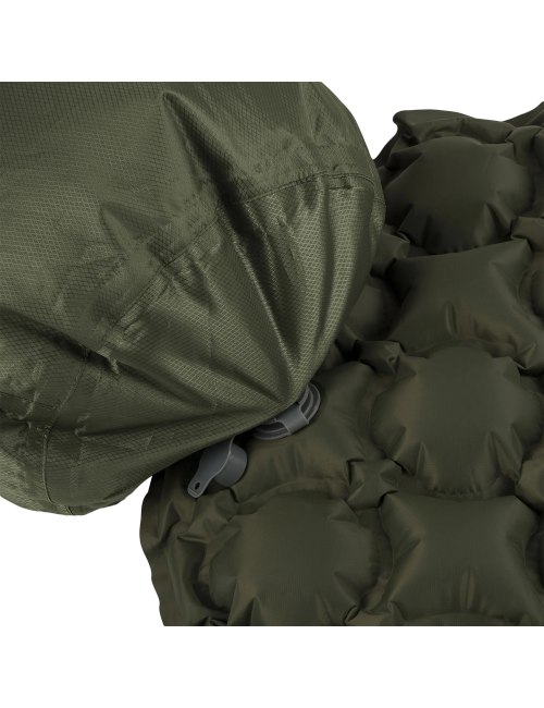Highlander Puff Sack - opblaasbare waterdichte tas - Olijf Groen