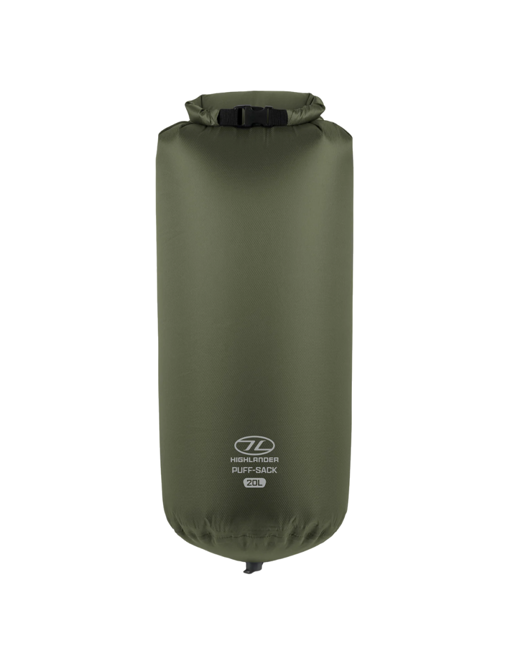 Highlander Puff Sack - opblaasbare waterdichte tas - Olijf Groen