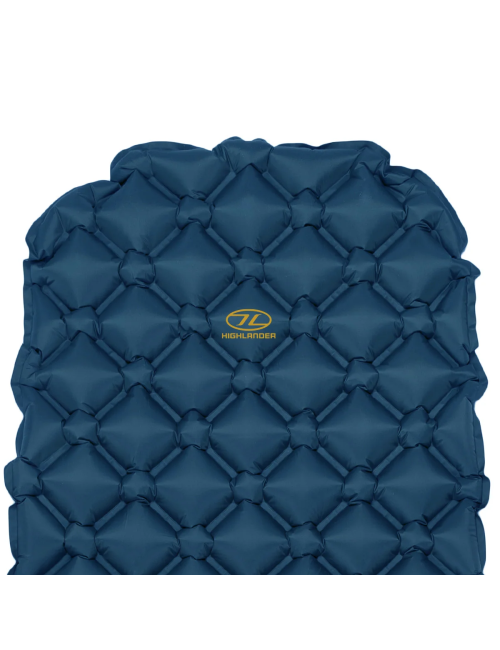 Highlander inflatable sleeping mat NAP-PAK - R-value 1.5 - Blue