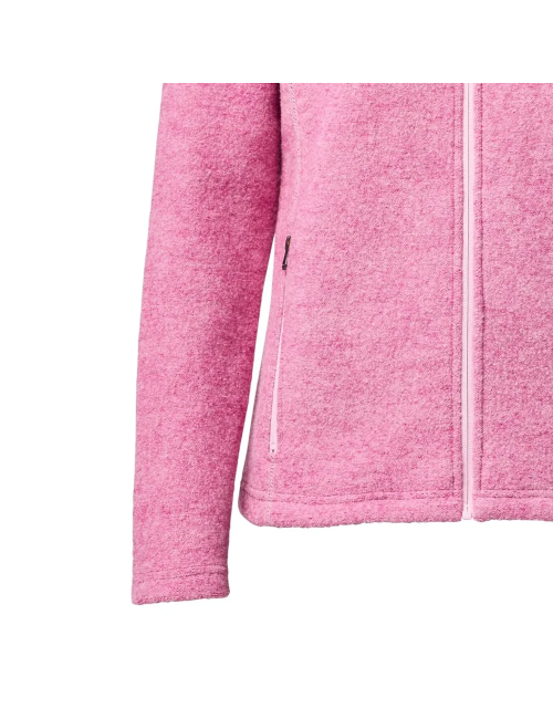 Ivanhoe cardigan en laine entièrement zippé pour femme Beata Fuchsia Pink - Rose