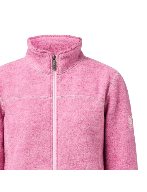 Ivanhoe dames wollen full-zip vest Beata Fuchsia Pink - Roze