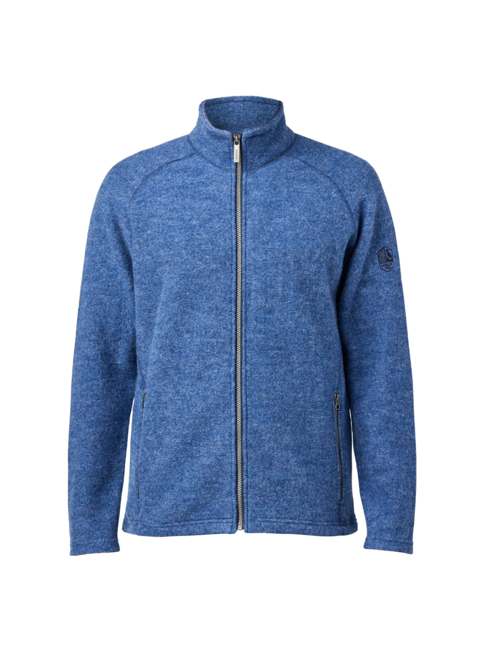 Gilet Ivanhoe Danny Full Zip da uomo in lana infeltrita - Denim - Blu