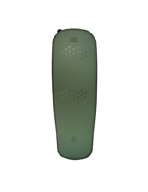 Highlander zelfopblaasbare slaapmat Kip Mat 50 mm - R-waarde 4.5 - Olijf Groen