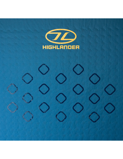 Highlander zelfopblaasbare slaapmat Kip Mat 50 mm - R-waarde 4.5 - Blauw
