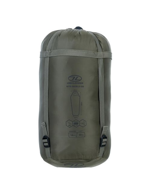 Highlander Forces Mumienschlafsack Nite-Shield 100 10°C - Grün