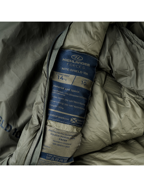 Highlander Forces Mumienschlafsack Nite-Shield 100 10°C - Grün