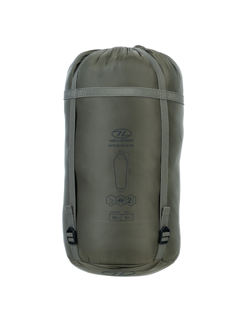 Sacco a pelo Highlander Forces Nite-Shield 150 5°C - Verde