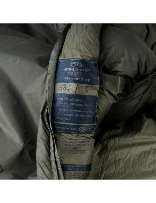 Highlander Forces Mumienschlafsack Nite-Shield 150 5°C - Grün