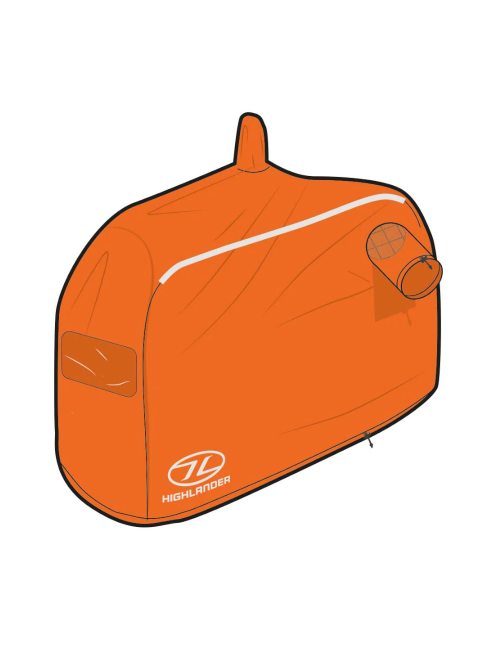 Highlander noodtent Storm Vault Survival Shelter 1 persoons - Oranje