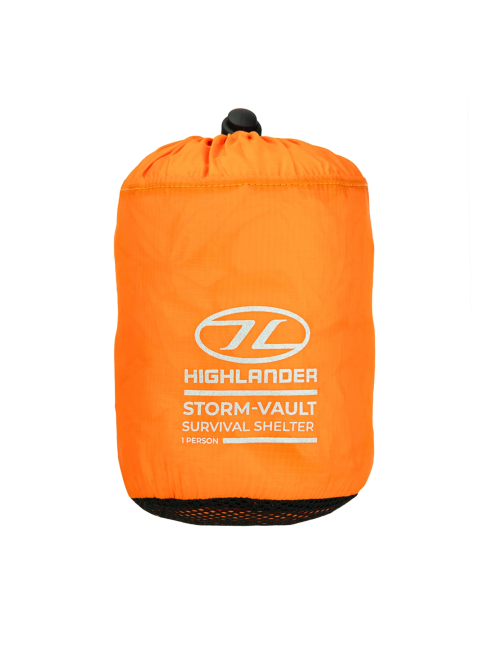 Tenda di emergenza Highlander Storm Vault Survival Shelter 1 persona - Arancione