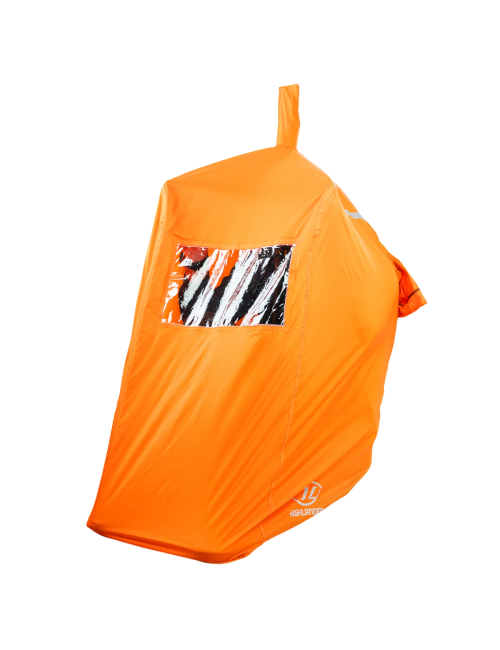 Highlander Notfallzelt Storm Vault Überlebensunterkunft 1 Person - Orange