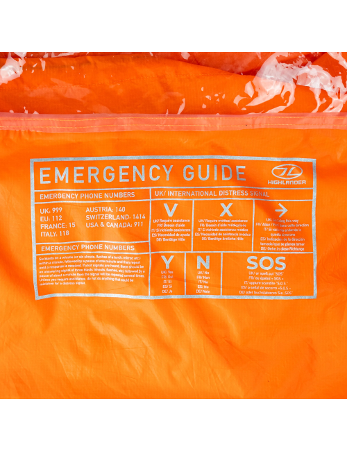 Tente d'urgence Highlander Storm Vault Survival Shelter 2-3 persons - Orange