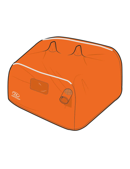Highlander Notfallzelt Storm Vault Survival Shelter 4-5 Personen - Orange