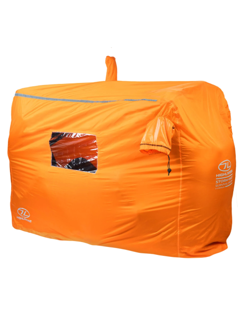Tente d'urgence Highlander Storm Vault Survival Shelter 4-5 personnes - Orange