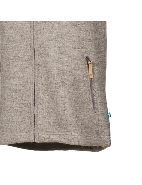 Herren Ivanhoe ärmellose Strickjacke NLS Barley Latte aus Wolle - Beige