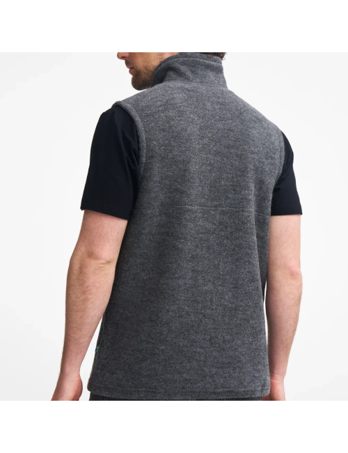 Ivanhoe Herren Strickjacke Dante Full Zip Grau aus Wolle - Grau
