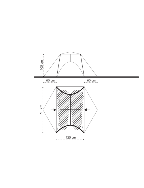 Turbat Shanta Pro 2 Tea Green - leichtes Zelt - 2 Personen - Grün