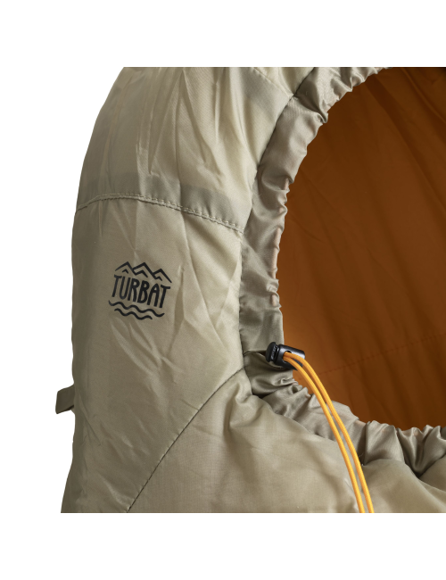 Turbat mummy sleeping bag Vatra 2S Rock Grey 185 -14°C - Brown