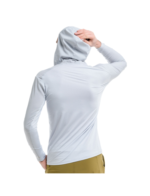Camicia Turbat a maniche lunghe Maya Hood Trek MNS Glacier per uomo - Grigio