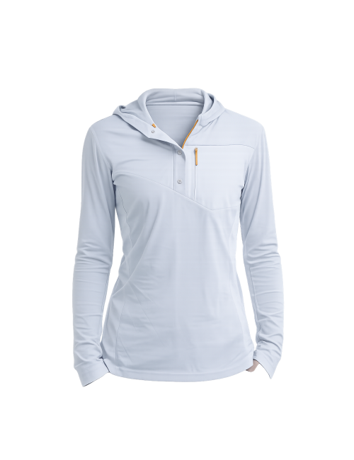 Chemise à manches longues Turbat Maya Hood Trek WMN Glacier pour femme - Gris