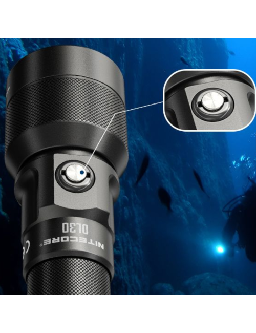 NiteCore duiklamp DL30 - 1100 lumen - Zwart