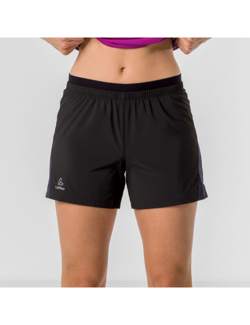 Pantalones cortos running mujer Loeffler W Pantalones cortos running ASSL - Negro