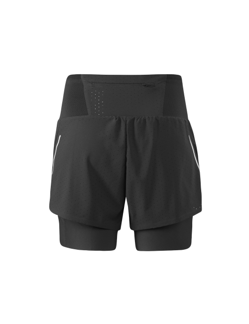 Shorts running mujer Loeffler W Shorts 2in1 ASSL - Negro