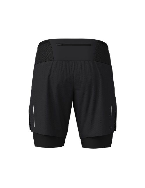 Pantaloncini corti da corsa Loeffler da uomo M Shorts 2in1 ASSL - Nero