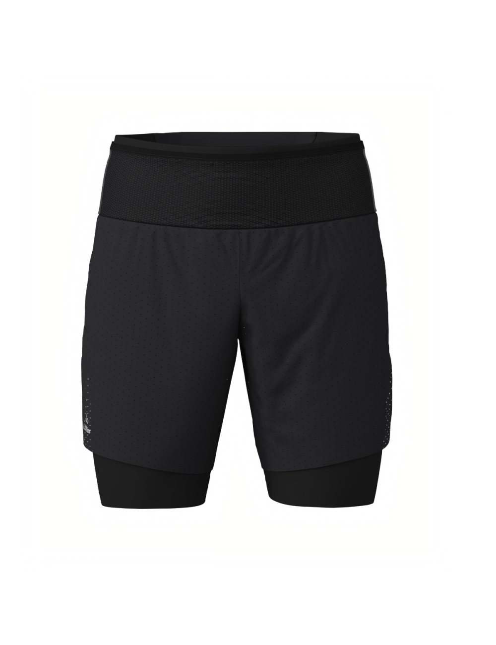 Loeffler short de course pour homme M Shorts 2in1 ASSL - Black