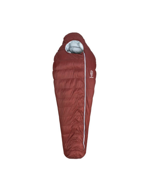 Patizon Mumienschlafsack D 290 L Fired Brick - Sky Grey 200 -18°C - Rot
