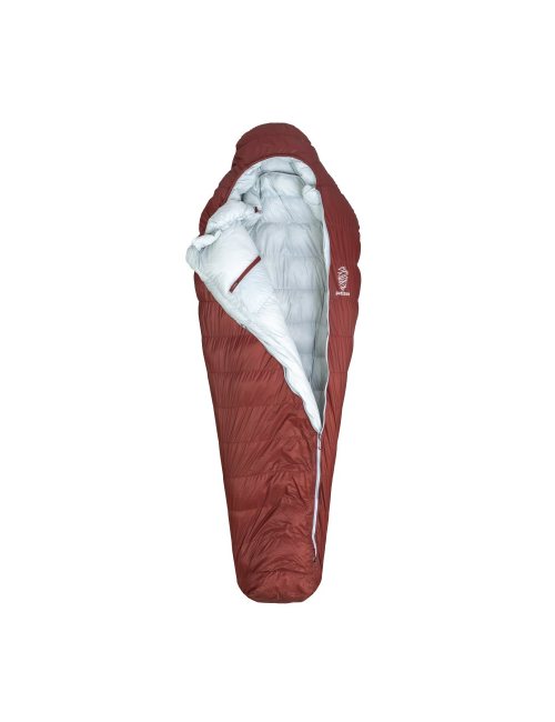 Saco de dormir momia Patizon D 290 L Ladrillo Cocido - Gris Cielo 200 -18°C - Rojo