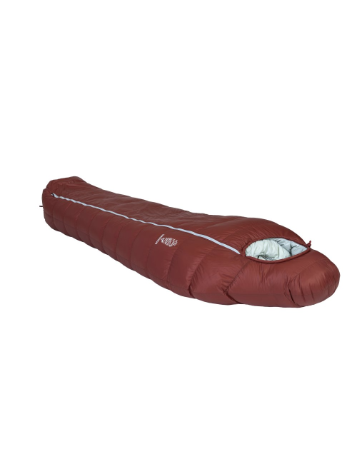 Patizon Mumienschlafsack D 290 L Fired Brick - Sky Grey 200 -18°C - Rot