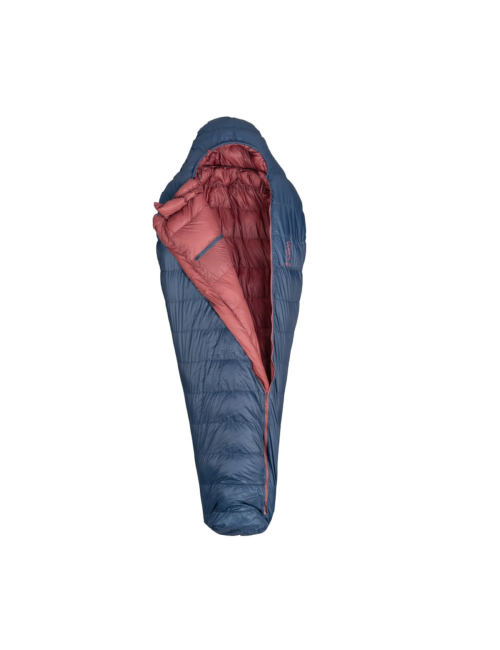 Patizon mummyslaapzak D 590 L Midnight Navy - Fired Brick 200 -30°C - Blauw