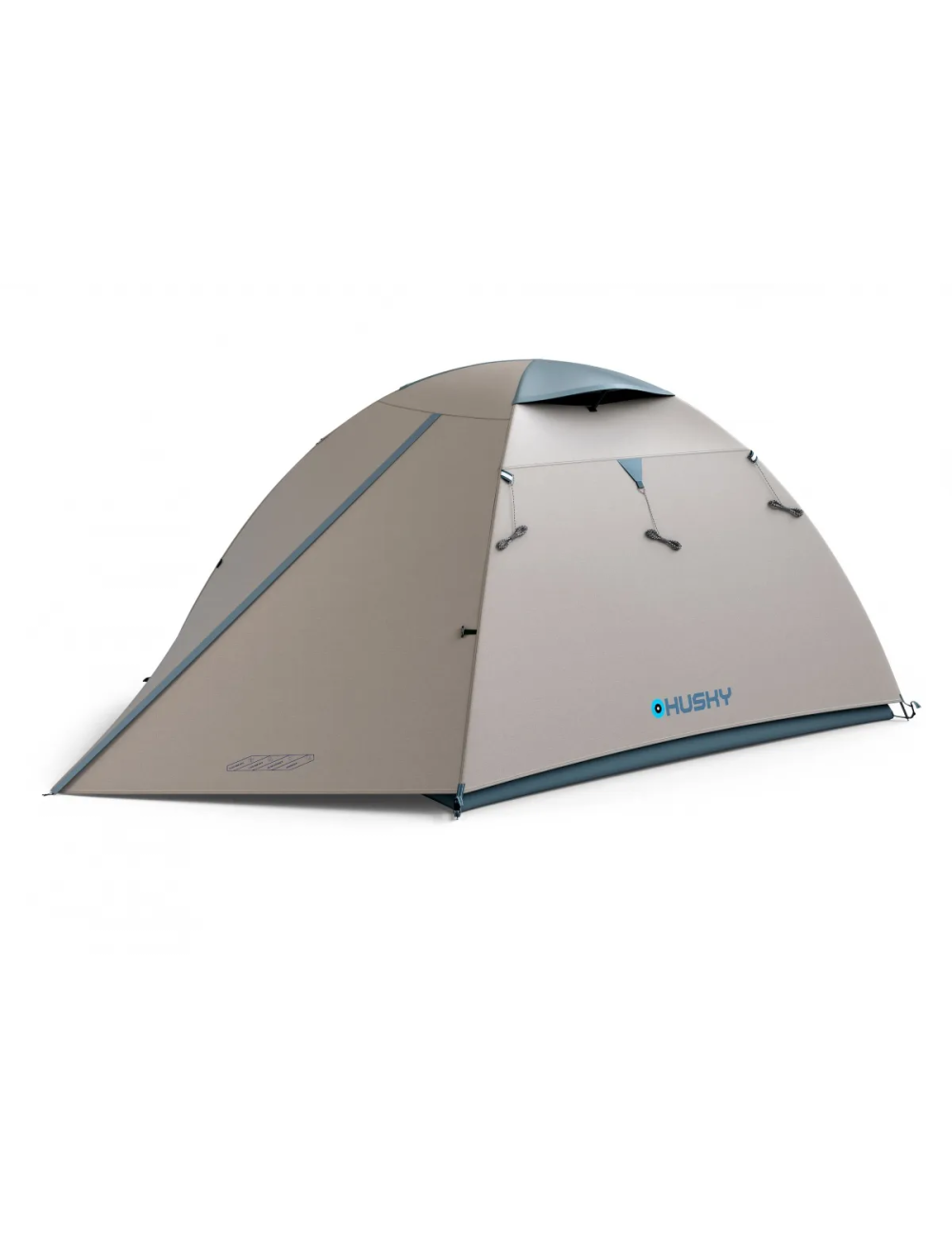 Tenda Husky leggera Bird 3 Classic - 3 posti letto - Grigio chiaro