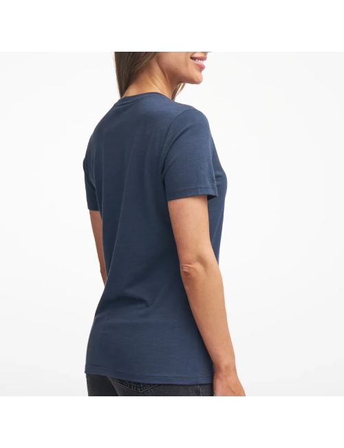 Camiseta Ivanhoe UW Cilla Lilac para mujer - 100% lana merino - Rosa