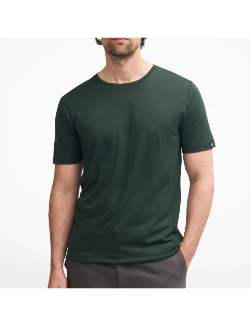 Ivanhoe T-Shirt UW Ceasar für Herren - 100% extra feine Merinowolle - Steel Blue
