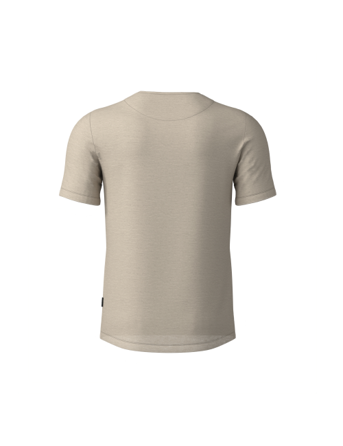 Loeffler shirt manches courtes M Printshirt Cottage Merino Tencel™ Sahara - Beige