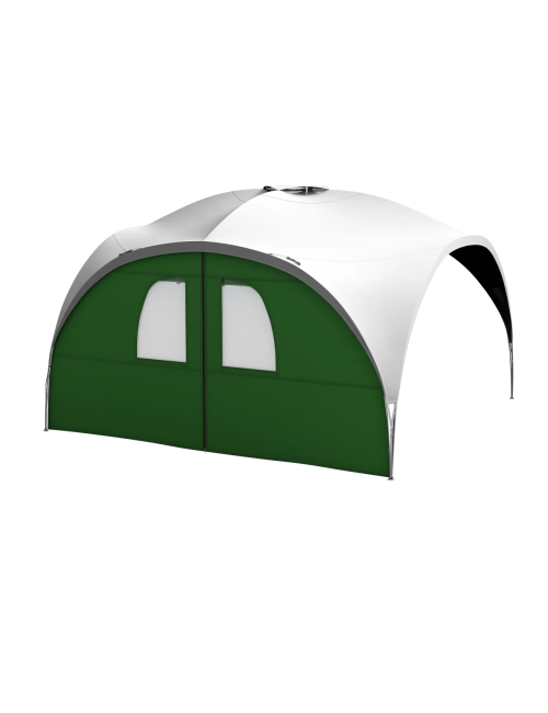 Husky zijpaneel met rits voor partytent Broof XL Shelter - Groen