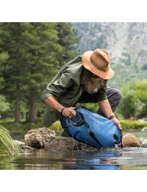 LifeStraw Peak Series LC Borsa per acqua a gravità con filtro per acqua - 8 L - Blu