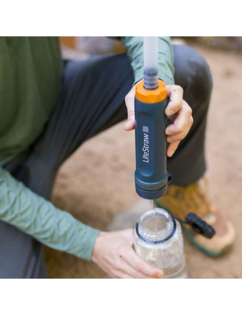 Bolsa de agua LifeStraw Peak Series Gravity con filtro purificador - 8 L - Azul